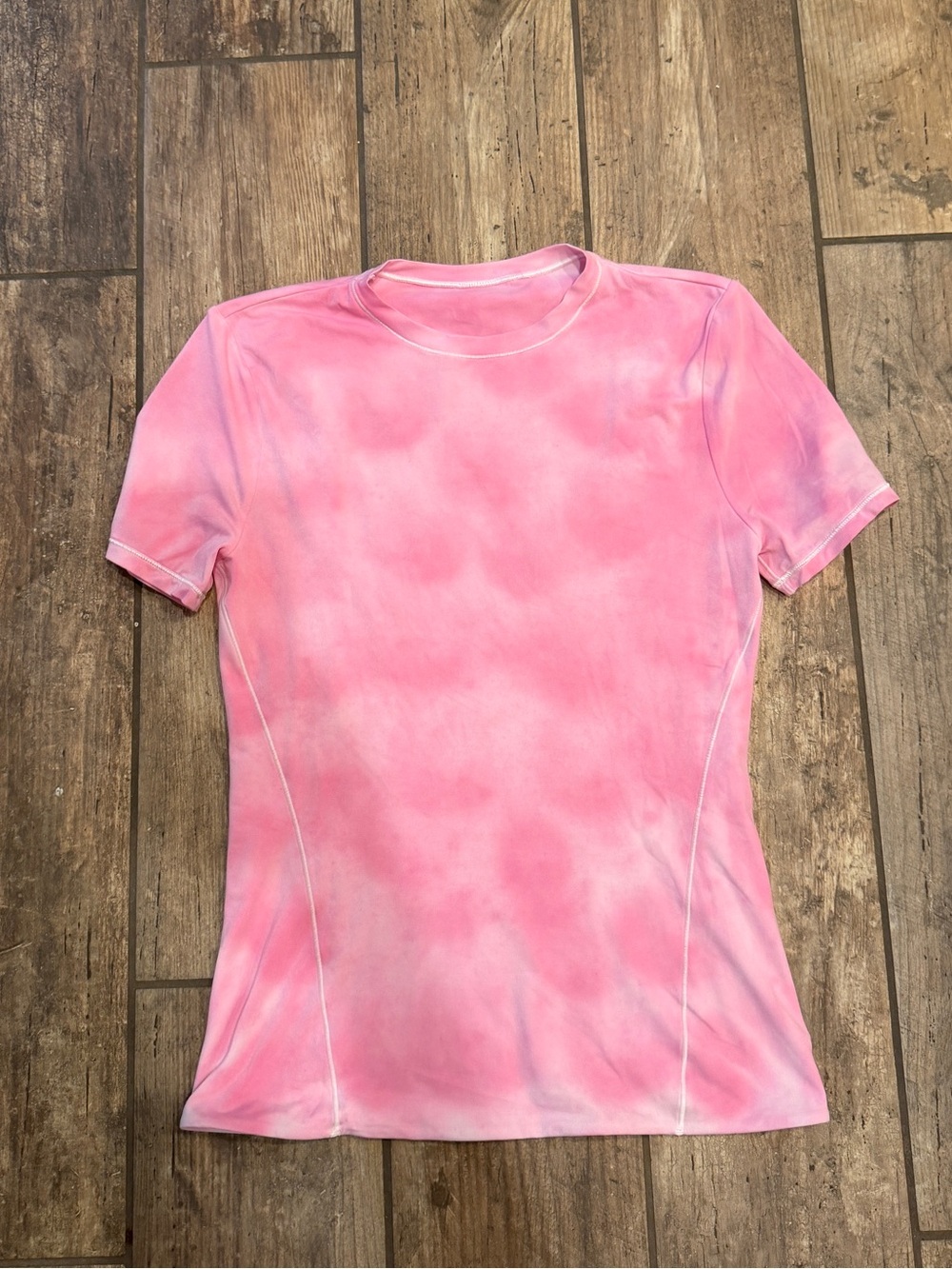 Lululemon Pink Cloud Wash Tie Dye Short Sleeve